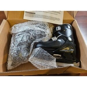 Lake Placid Nitro Kids Adjustable Ice Skates - Black - Size 11-13 (LP102GB) NEW